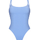 Фото Сплошной купальник из махровой ткани голубая лагуна